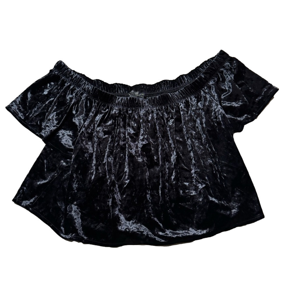Forever21 Plus Sizes Off The Shoulder Velvet Top Women 3X